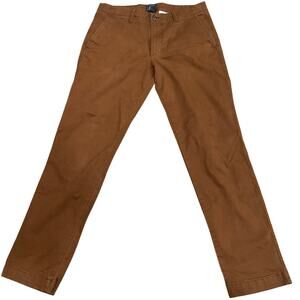 Gap Khakis Pants Men’s 33x32 Brown Slim Fit Stretch Chino